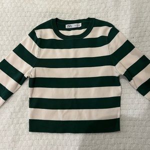 Zara Striped Long Sleeve Top
